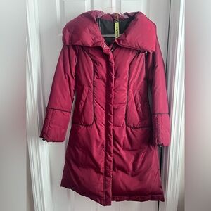 NWOT: Soia & Kyo Burgundy Puffer Jacket